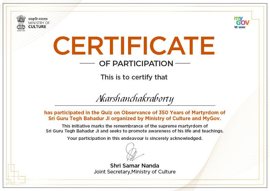 Sri Guru Tegh Bahadur Ji Commemoration